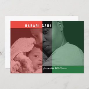 Kwanzaa Colors Fotokarte Karte