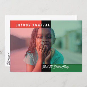 Kwanzaa Colors Fotokarte Karte