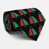 Kwanzaa Colors Red Black Green Christmas Tree Neck Krawatte (Gerollt)