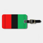 Kwanzaa Colors Red Black Green Stripes Pattern Gepäckanhänger (Vorderseite horizontal)