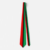 Kwanzaa Colors Red Black Green Stripes Pattern Krawatte (Vorderseite)