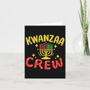 Kwanzaa Crew Kinara Candles Schwarzes Erbe Karte