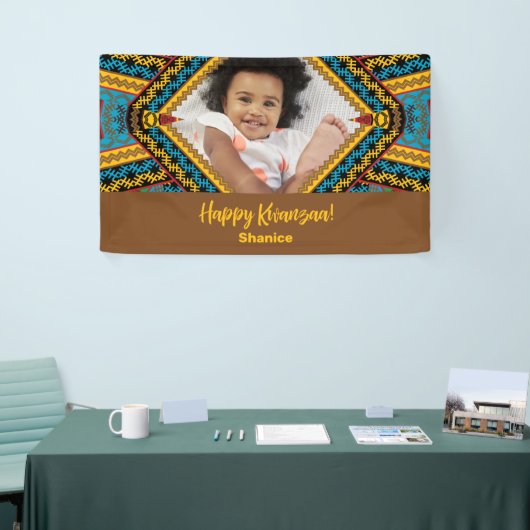 Kwanzaa Custom Brihell Colored Diamond Patter Banner (Messeveranstaltung)