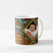 Kwanzaa Custom Brihell Colored Diamond Patter Kaffeetasse (VorderseiteRechts)
