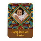 Kwanzaa Custom Brihell Colored Diamond Patter Magnet (Vertikal)