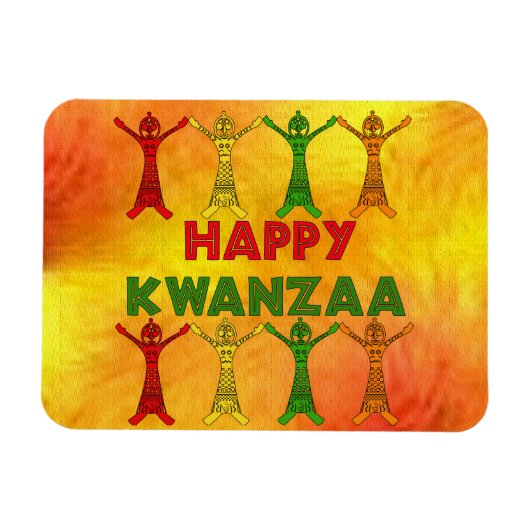 Kwanzaa Dancers Magnet (Horizontal)