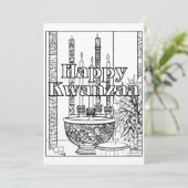 Kwanzaa entwirft feiertagskarte (Stehend Vorderseite)