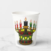 Kwanzaa erste Früchte Pappbecher (Rückseite)