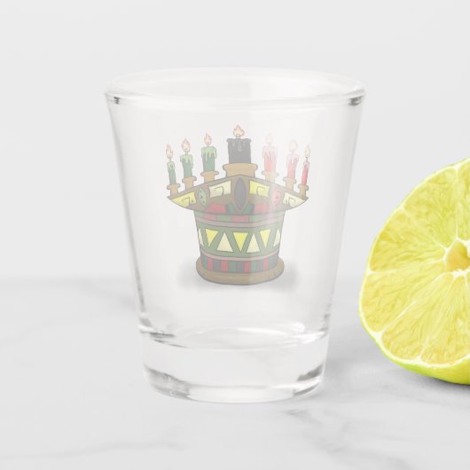 Kwanzaa erste Früchte Schnapsglas (Rückseite)