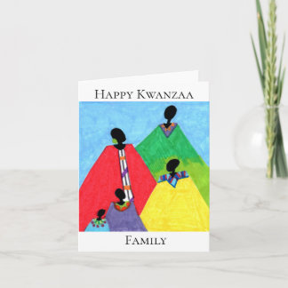 Kwanzaa Family Grußkarte Karte