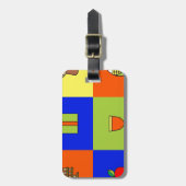 Kwanzaa-Farbblock Gepäckanhänger (Vorderseite vertikal)