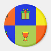 Kwanzaa-Farbblock Magnet (Vorne)