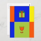 Kwanzaa-Farbblock Postkarte (Vorne/Hinten)