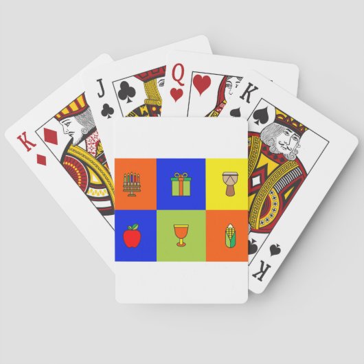 Kwanzaa-Farbblock Spielkarten (Rückseite)