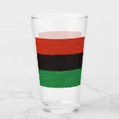 Kwanzaa-Farben Glas (Vorderseite)