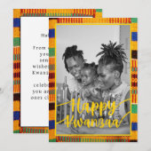 Kwanzaa farbenfrohe Weihnachtskarte Vorlage (Vorne/Hinten)