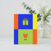 Kwanzaa Farbmuster Postkarte (Stehend Vorderseite)