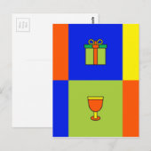 Kwanzaa Farbmuster Postkarte (Vorne/Hinten)