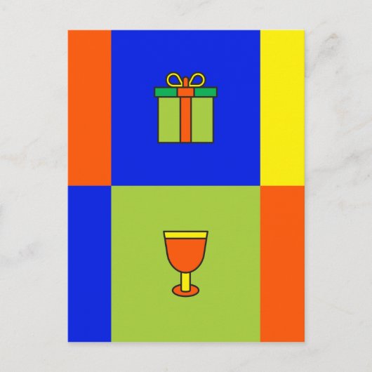 Kwanzaa Farbmuster Postkarte (Vorderseite)