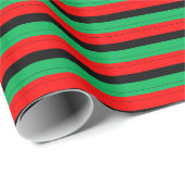 Kwanzaa färbt rotes schwarzes grünes geschenkpapier (Rolleneckpunkt)