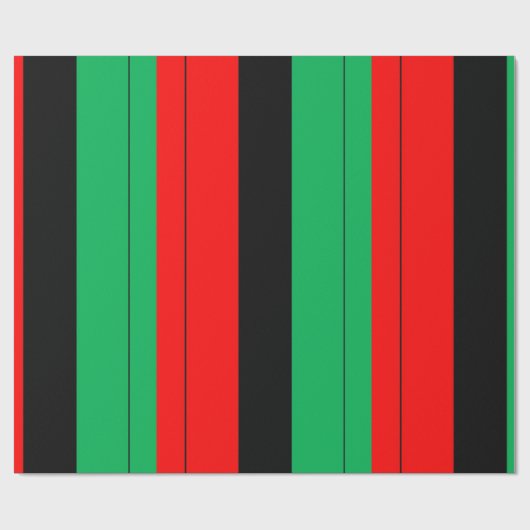 Kwanzaa färbt rotes schwarzes grünes geschenkpapier (Flach)
