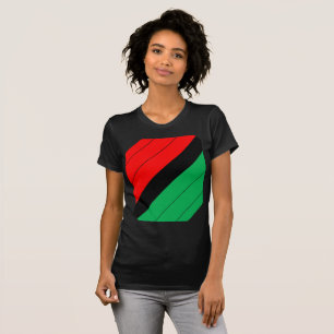 Kwanzaa färbt rotes schwarzes grünes T-Shirt