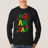 Kwanzaa-Feier Kinara-Kerzen Jubiläum T-Shirt (Vorderseite)