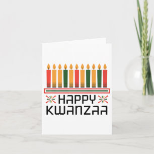 Kwanzaa-Feierideen Einheit in Kwanza Frohes Kw Karte