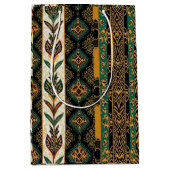 Kwanzaa-Feiertags-Eleganz Mittlere Geschenktüte (Vorderseite)