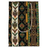 Kwanzaa-Feiertags-Eleganz Mittlere Geschenktüte (Rückseite)