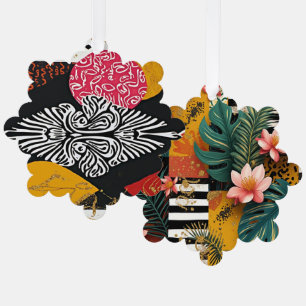 Kwanzaa-Feiertags-Eleganz Ornament Karte