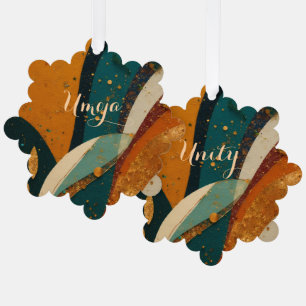 Kwanzaa-Feiertags-Eleganz  Ornament Karte