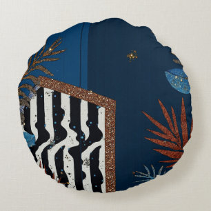 Kwanzaa-Feiertags-Eleganz-Ornament Rundes Kissen