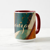 Kwanzaa-Feiertags-Eleganz  Tasse (VorderseiteRechts)