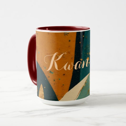 Kwanzaa-Feiertags-Eleganz  Tasse (Vorderseite Links)