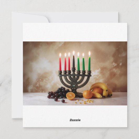 KWANZAA FEIERTAGSKARTE (Rückseite)