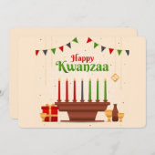 Kwanzaa Feiertagskarte (Vorne/Hinten)