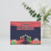 Kwanzaa Feiertagspostkarte (Stehend Vorderseite)