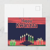 Kwanzaa Feiertagspostkarte (Vorne/Hinten)