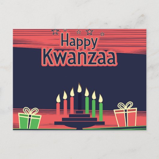 Kwanzaa Feiertagspostkarte (Vorderseite)