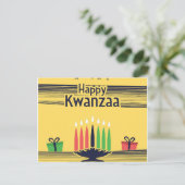 Kwanzaa Feiertagspostkarte (Stehend Vorderseite)