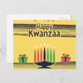 Kwanzaa Feiertagspostkarte (Vorne/Hinten)