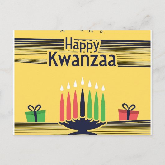 Kwanzaa Feiertagspostkarte (Vorderseite)