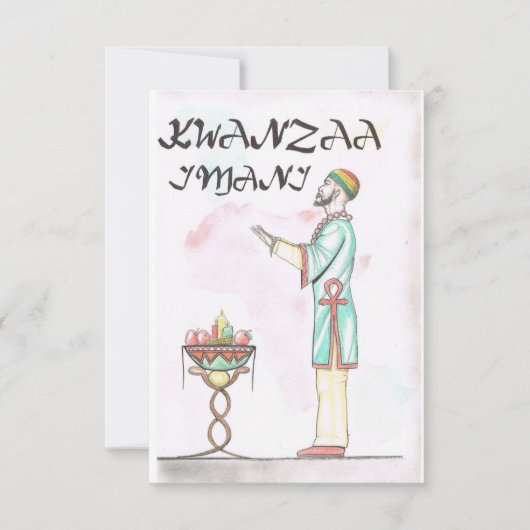 Kwanzaa Ferienkarte Dankeskarte (Vorderseite)