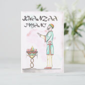 Kwanzaa Ferienkarte Dankeskarte (Stehend Vorderseite)