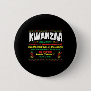 Kwanzaa - Festival des amerikanischen Kulturerbes Button