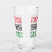 Kwanzaa Flaggenmuster Glas (Rechts)