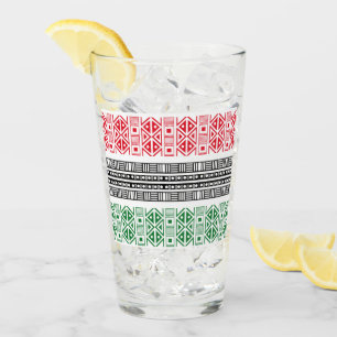 Kwanzaa Flaggenmuster Glas