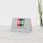 Kwanzaa Flaggenmuster Karte (Rückseite)