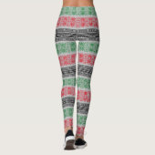 Kwanzaa-Flaggenmuster Leggings (Rückseite)